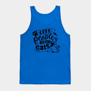 Less People More Cats Tank Top